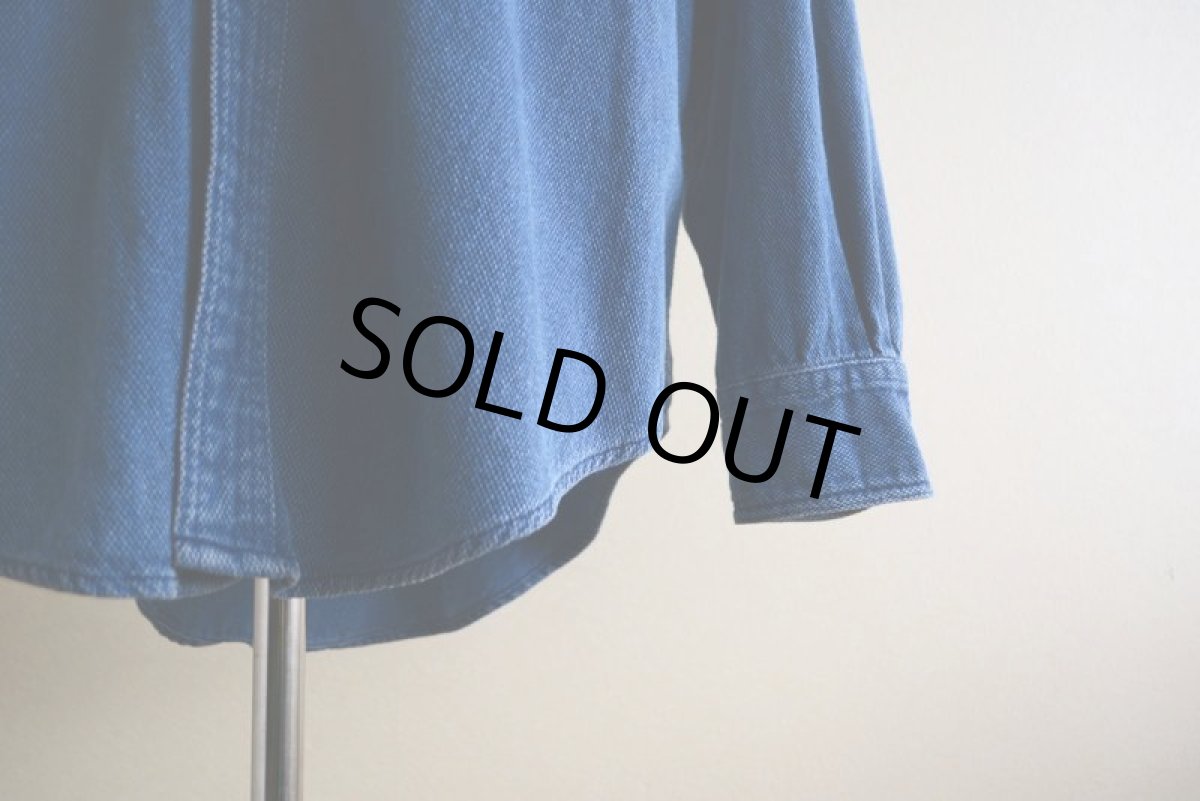 画像10: CHAPS RALPH LAUREN インディゴシャツ　 表記L  (10)