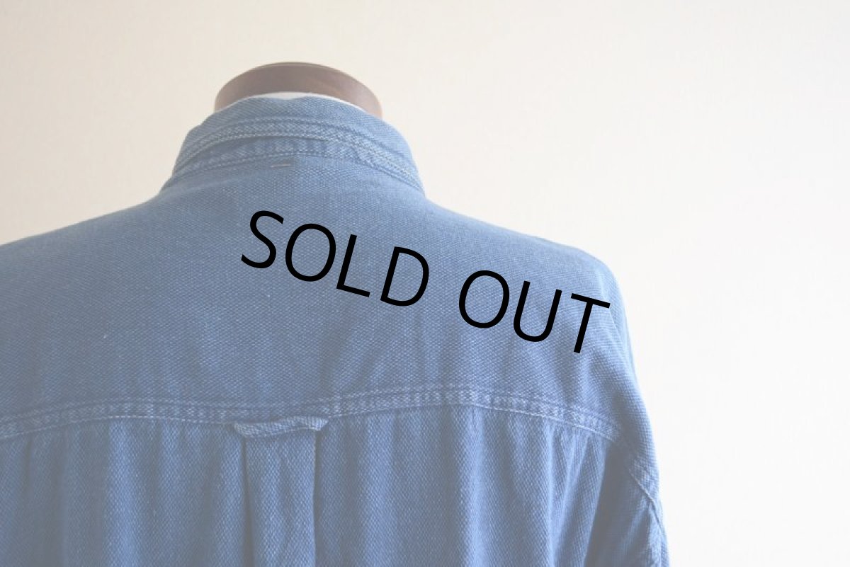 画像12: CHAPS RALPH LAUREN インディゴシャツ　 表記L  (12)