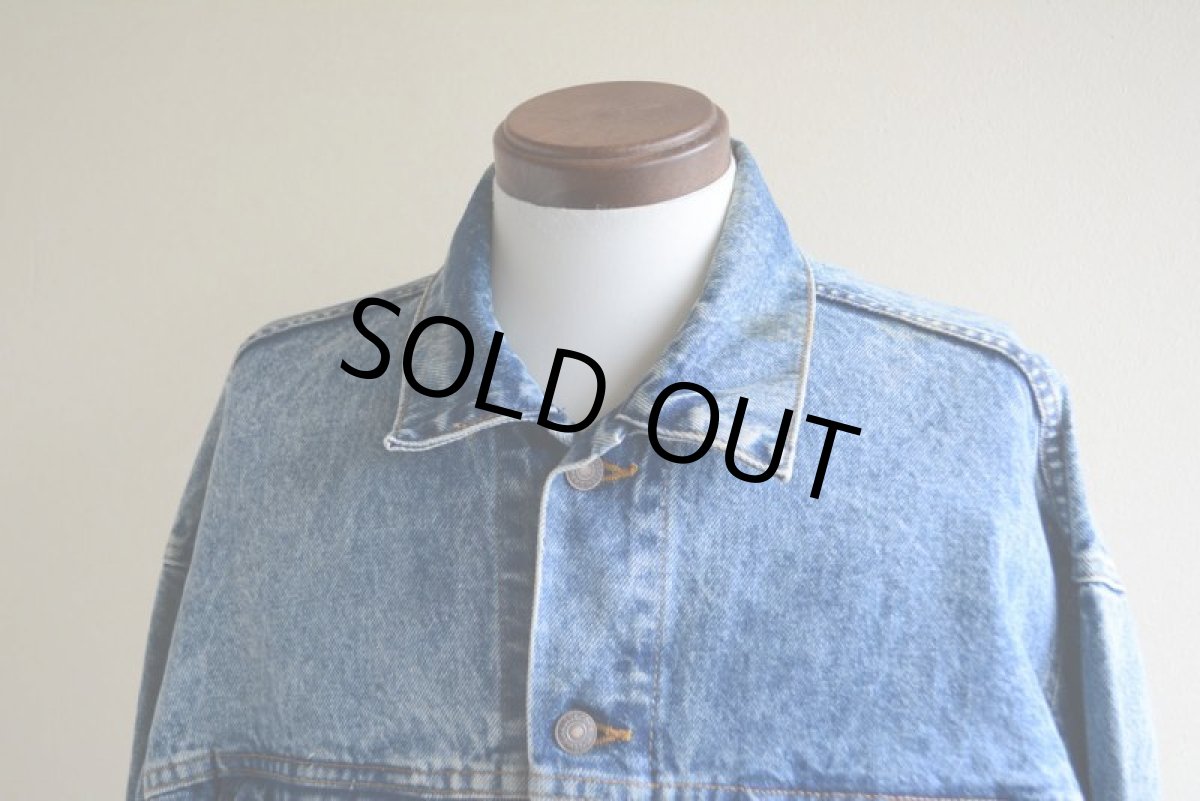 画像8: 1980s Levi's 70507-0219 ケミカルデニムジャケット　 MADE IN USA　 表記XL  (8)