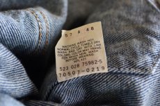 画像7: 1980s Levi's 70507-0219 ケミカルデニムジャケット　 MADE IN USA　 表記XL  (7)