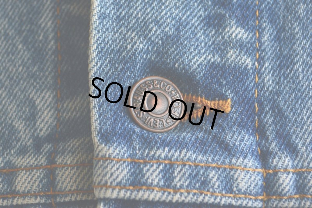 画像11: 1980s Levi's 70507-0219 ケミカルデニムジャケット　 MADE IN USA　 表記XL  (11)