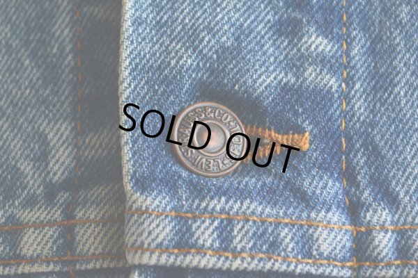 画像11: 1980s Levi's 70507-0219 ケミカルデニムジャケット　 MADE IN USA　 表記XL 