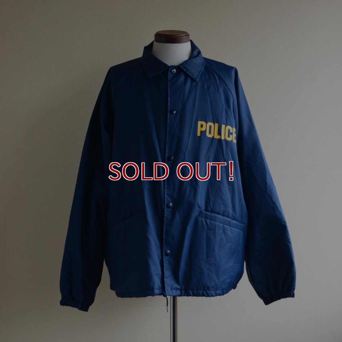 画像1: 1990s POLICE ナイロンコーチジャケット　 MADE IN USA　 表記XL  (1)
