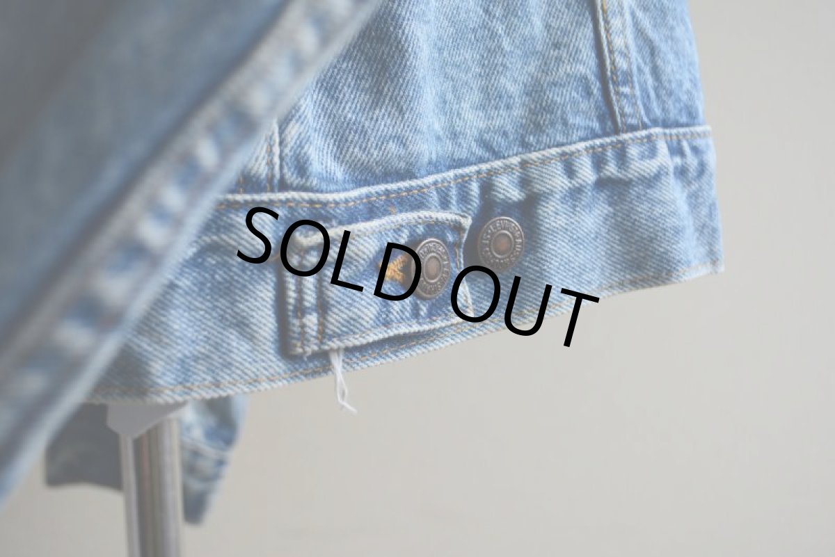 画像14: 1980s Levi's 70507-0219 ケミカルデニムジャケット　 MADE IN USA　 表記XL  (14)