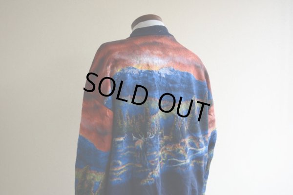 画像16: 1990s Art Unlimited シカ総柄スウェット  DEAD STOCK/MADE IN USA  表記L