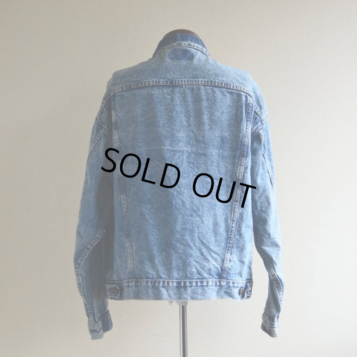 画像3: 1980s Levi's 70507-0219 ケミカルデニムジャケット　 MADE IN USA　 表記XL  (3)