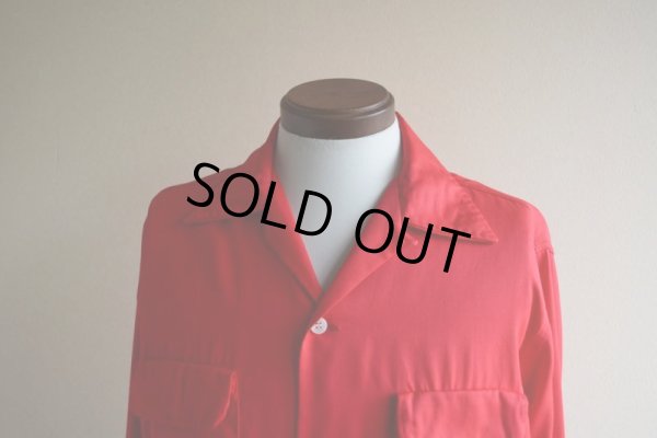 画像6: 1950s PENNEY'S TOWNCRAFT レーヨンギャバシャツ　 表記M 