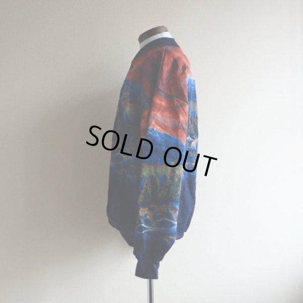 画像4: 1990s Art Unlimited シカ総柄スウェット  DEAD STOCK/MADE IN USA  表記L