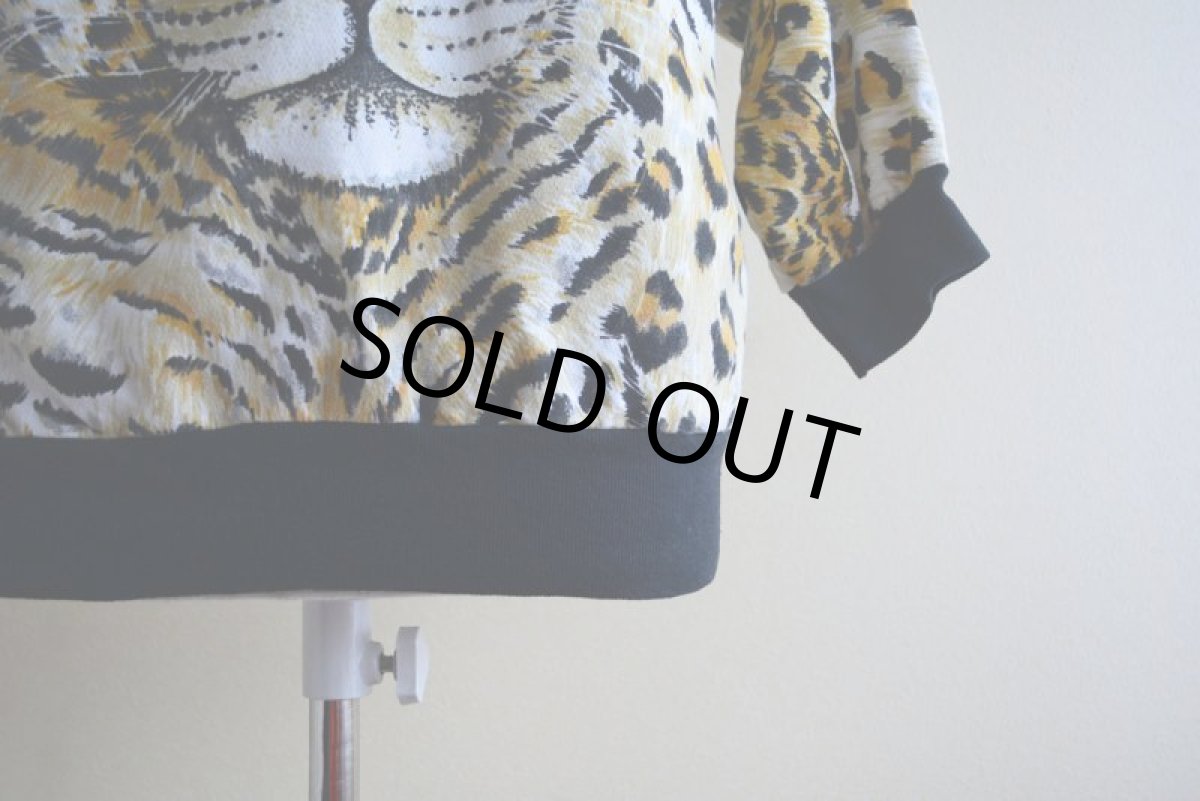 画像10: 1980s ヒョウ柄スウェット　 MADE IN USA　 表記M  (10)