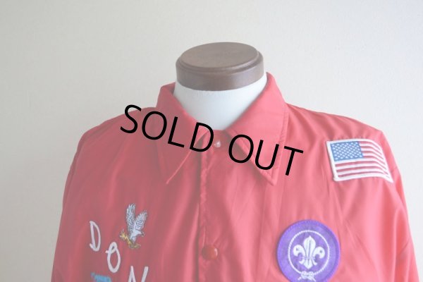 画像6: 1980s HOLLOWAY ナイロンコーチジャケット　 BOY SCOUTSワッペンカスタム　 表記L 