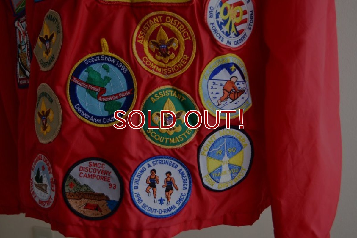 画像16: 1980s HOLLOWAY ナイロンコーチジャケット　 BOY SCOUTSワッペンカスタム　 表記L  (16)