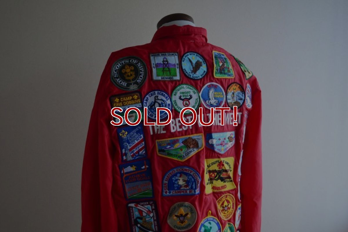 画像13: 1980s HOLLOWAY ナイロンコーチジャケット　 BOY SCOUTSワッペンカスタム　 表記L  (13)