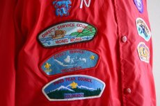 画像9: 1980s HOLLOWAY ナイロンコーチジャケット　 BOY SCOUTSワッペンカスタム　 表記L  (9)