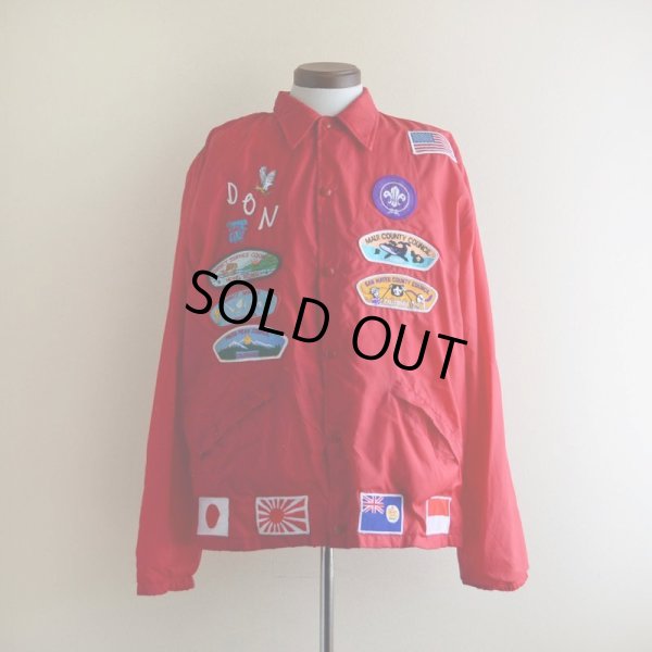 画像3: 1980s HOLLOWAY ナイロンコーチジャケット　 BOY SCOUTSワッペンカスタム　 表記L 