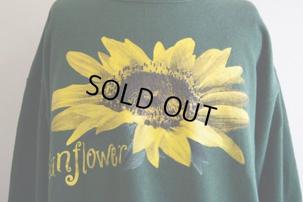 画像8: 1990s ひまわり プリントスウェット  表記XL