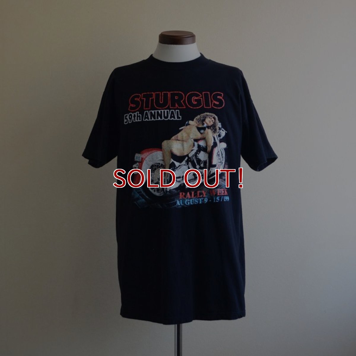 画像1: 1990s STURGIS RALLY WEEK 1999 エロプリントTシャツ　 表記L  (1)