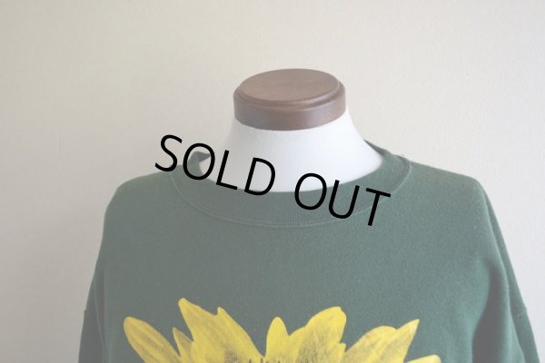 画像6: 1990s ひまわり プリントスウェット  表記XL