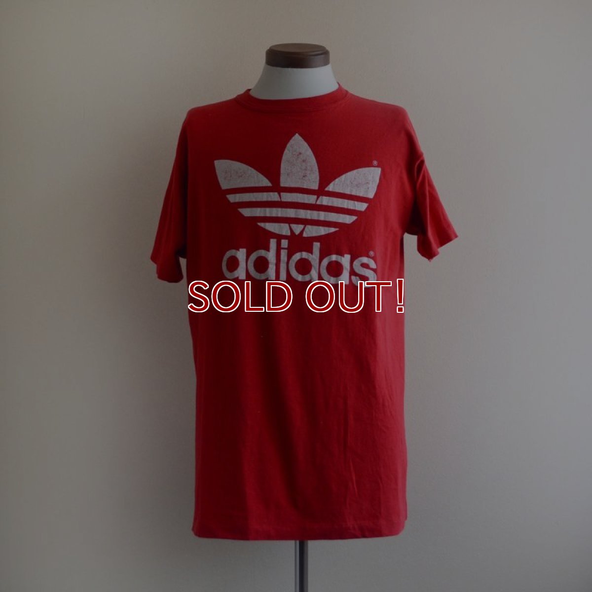 画像1: 1980s adidas トレフォイルTシャツ　 両面プリント　 表記XL  (1)