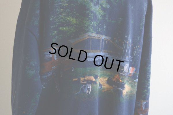 画像13: 1990s Art Unlimited キャンプ総柄スウェット　 MADE IN USA　 表記L 