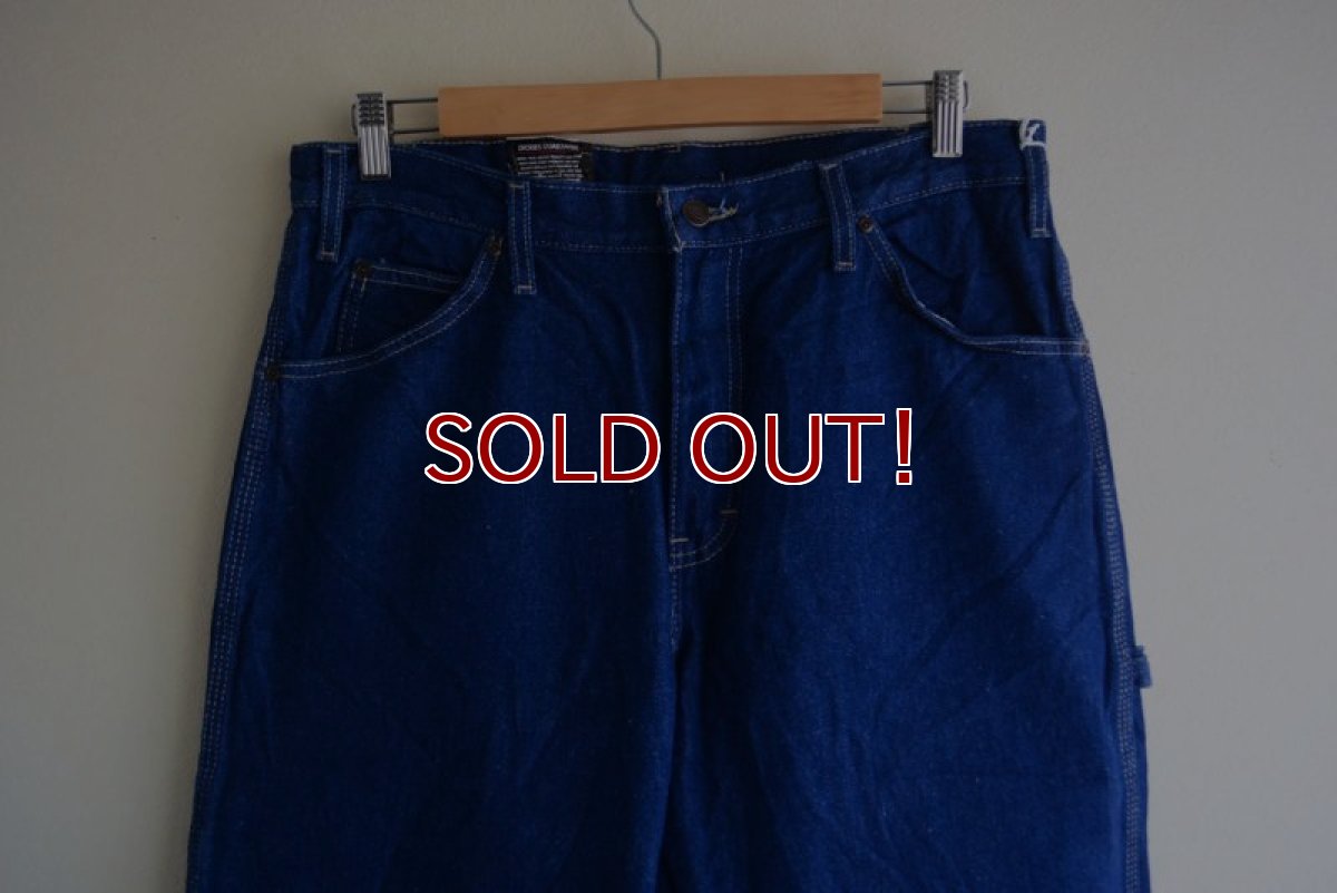 画像8: 2000s Dickies デニムペインターパンツ　 DEAD STOCK　 表記34×30  (8)