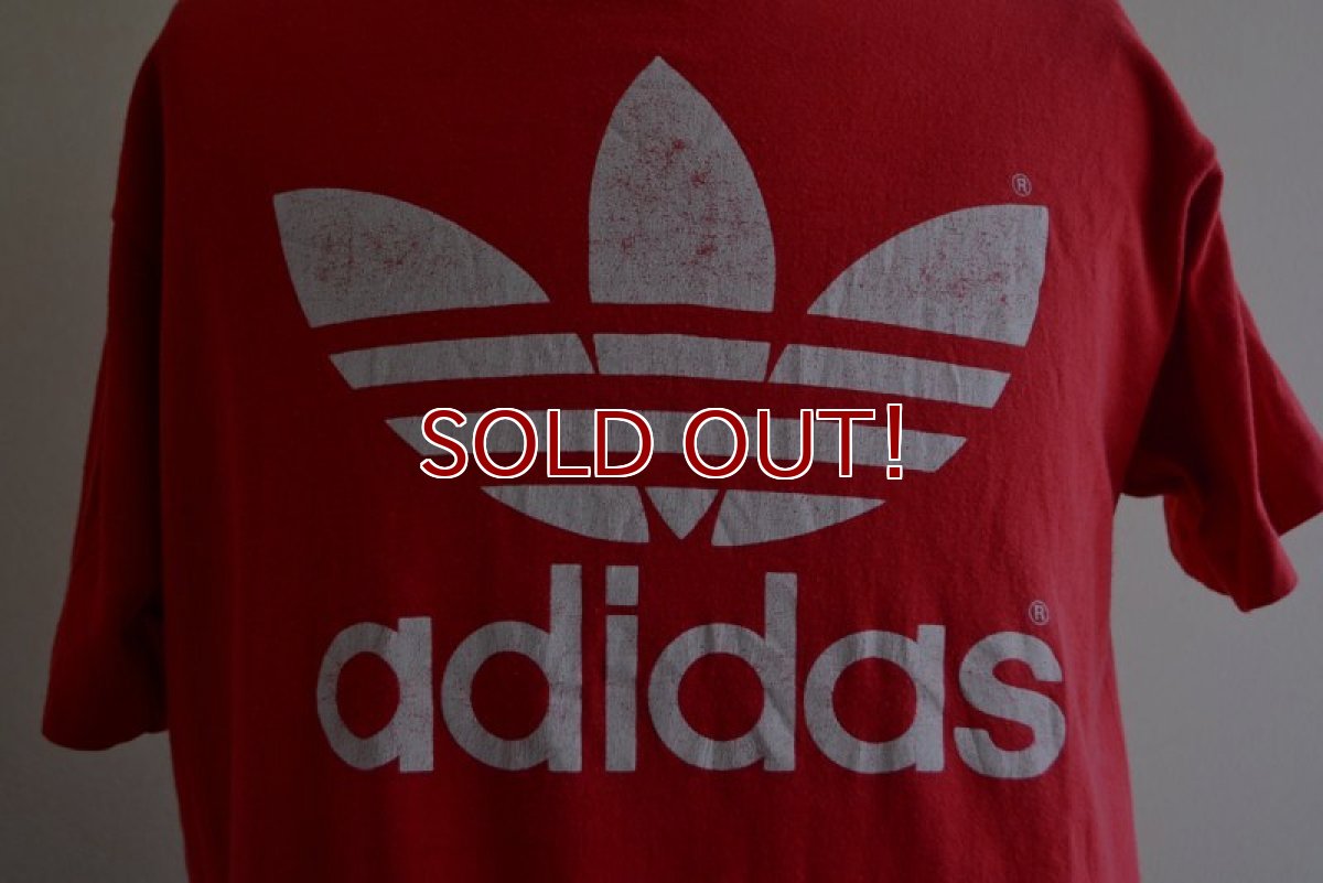 画像9: 1980s adidas トレフォイルTシャツ　 両面プリント　 表記XL  (9)