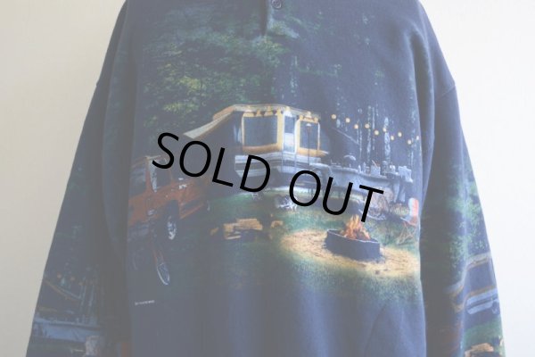 画像9: 1990s Art Unlimited キャンプ総柄スウェット　 MADE IN USA　 表記L 