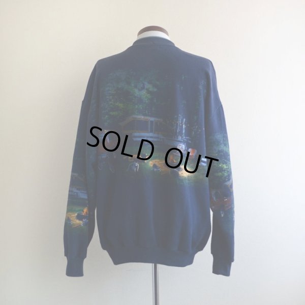 画像3: 1990s Art Unlimited キャンプ総柄スウェット　 MADE IN USA　 表記L 