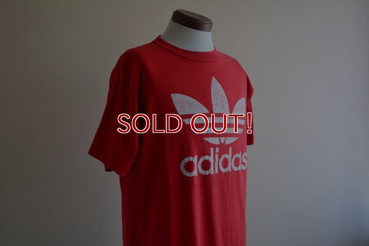 画像8: 1980s adidas トレフォイルTシャツ　 両面プリント　 表記XL  (8)