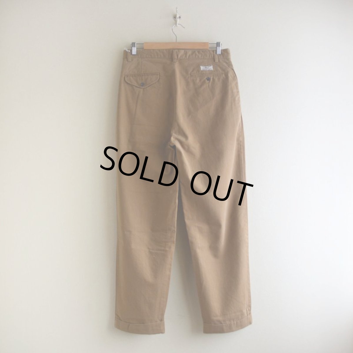 画像2: 1990s〜 Polo by RalphLauren ツータックチノトラウザー　 HAMMOND PANT　 表記33×30  (2)