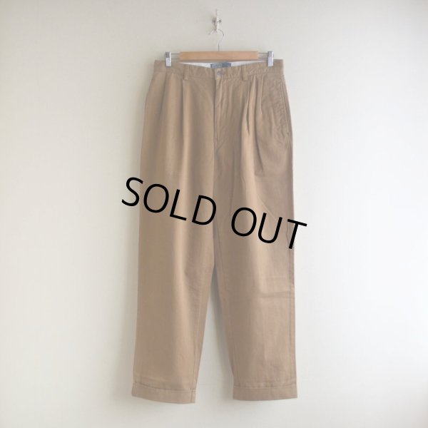 画像1: 1990s〜 Polo by RalphLauren ツータックチノトラウザー　 HAMMOND PANT　 表記33×30 