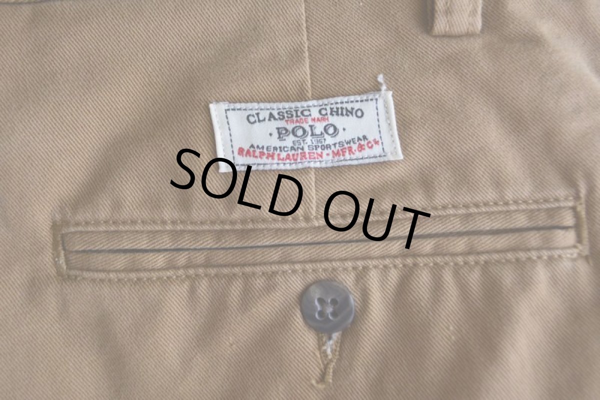 画像8: 1990s〜 Polo by RalphLauren ツータックチノトラウザー　 HAMMOND PANT　 表記33×30  (8)