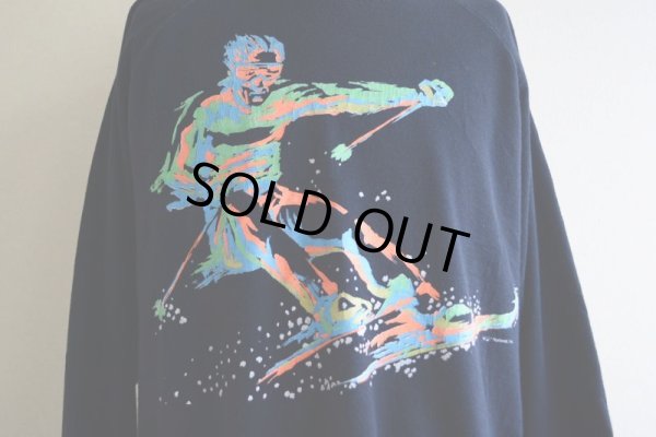 画像8: 1980s〜 ALORE スキープリントスウェット  MADE IN USA　 表記XL 