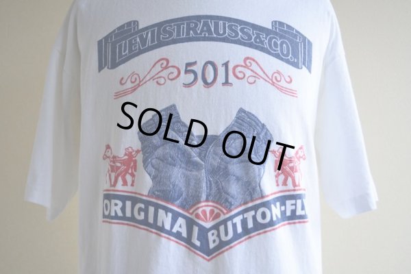 画像10: 1990s LEVI'S 501 プリントTシャツ　 MADE IN CANADA　 表記S-M (実寸L) 