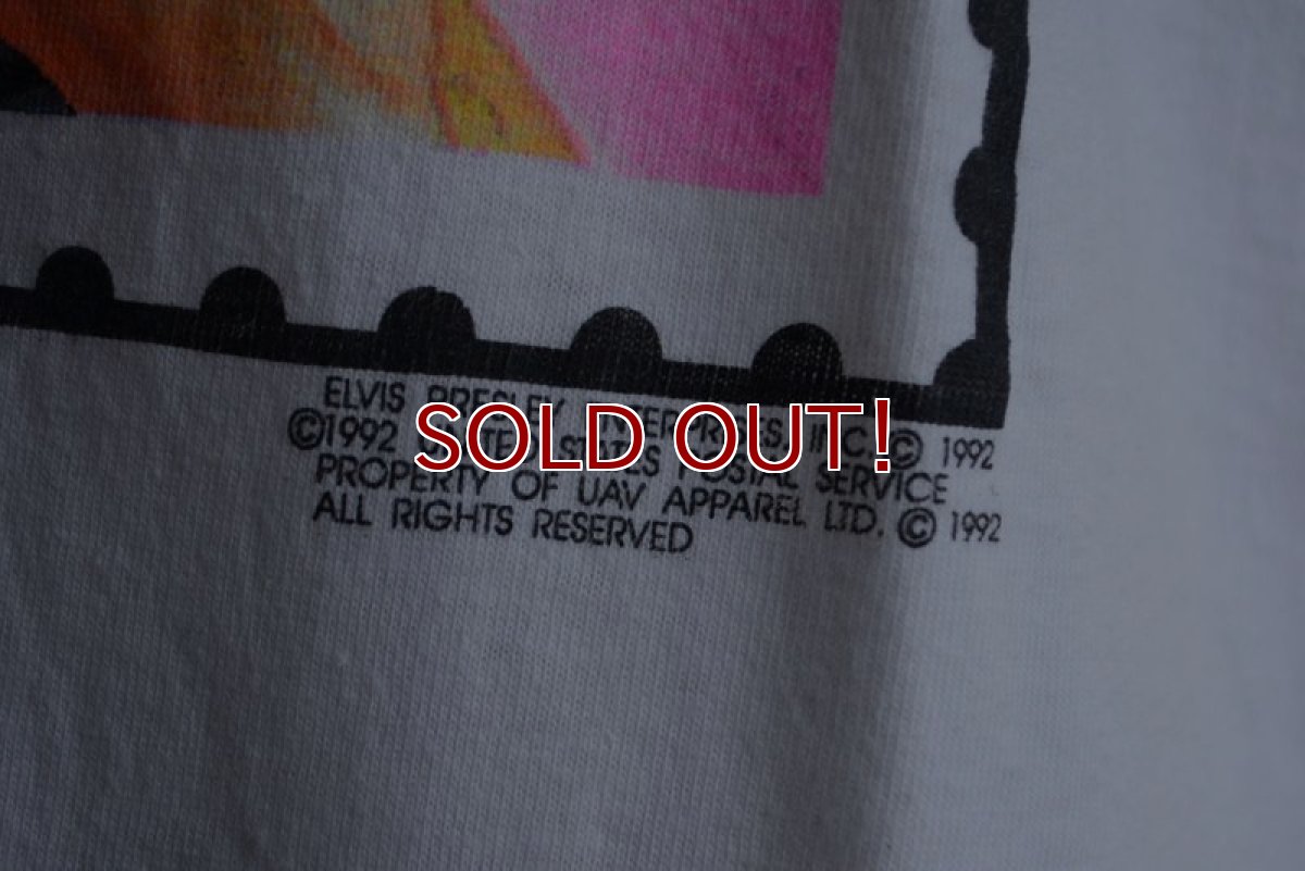 画像10: 1990s ELVIS 29￠Stamp Tシャツ　 MADE IN USA　 表記ONE SIZE FITS MOST(実寸L)  (10)
