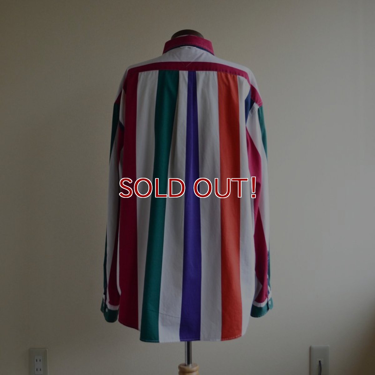 画像3: 1990s TOMMY HILFIGER ストライプシャツ　 表記XXL  (3)
