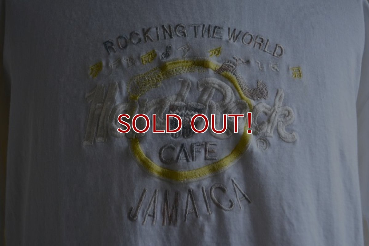 画像9: 1990s HardRockCAFE JAMAICA 刺繍ロゴTシャツ　 表記L  (9)