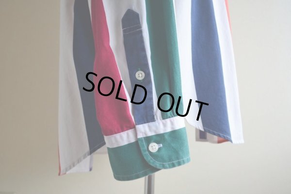 画像10: 1990s TOMMY HILFIGER ストライプシャツ　 表記XXL 