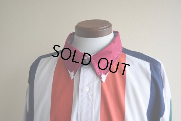 画像6: 1990s TOMMY HILFIGER ストライプシャツ　 表記XXL 