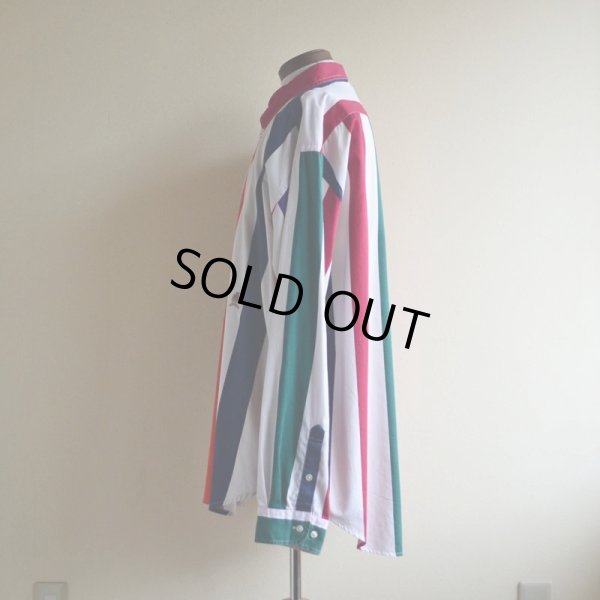 画像4: 1990s TOMMY HILFIGER ストライプシャツ　 表記XXL 