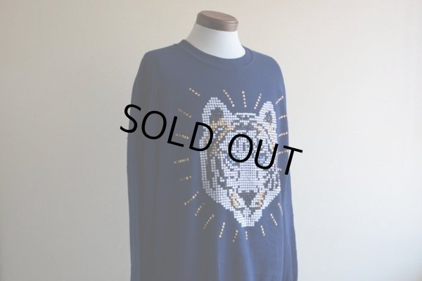 画像7: 1990s トラ柄スパンコールスウェット  MADE IN USA  表記XL