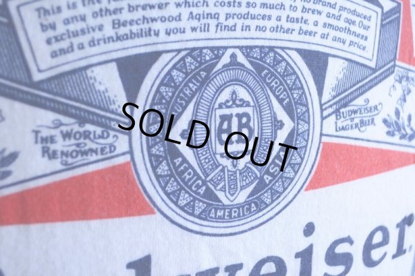 画像10: 1980s Budweiser Racing リンガーTシャツ　 表記L 