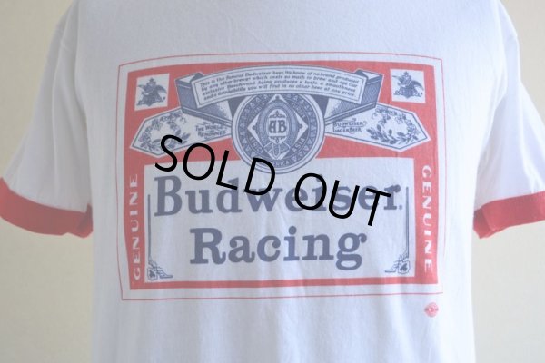 画像9: 1980s Budweiser Racing リンガーTシャツ　 表記L 