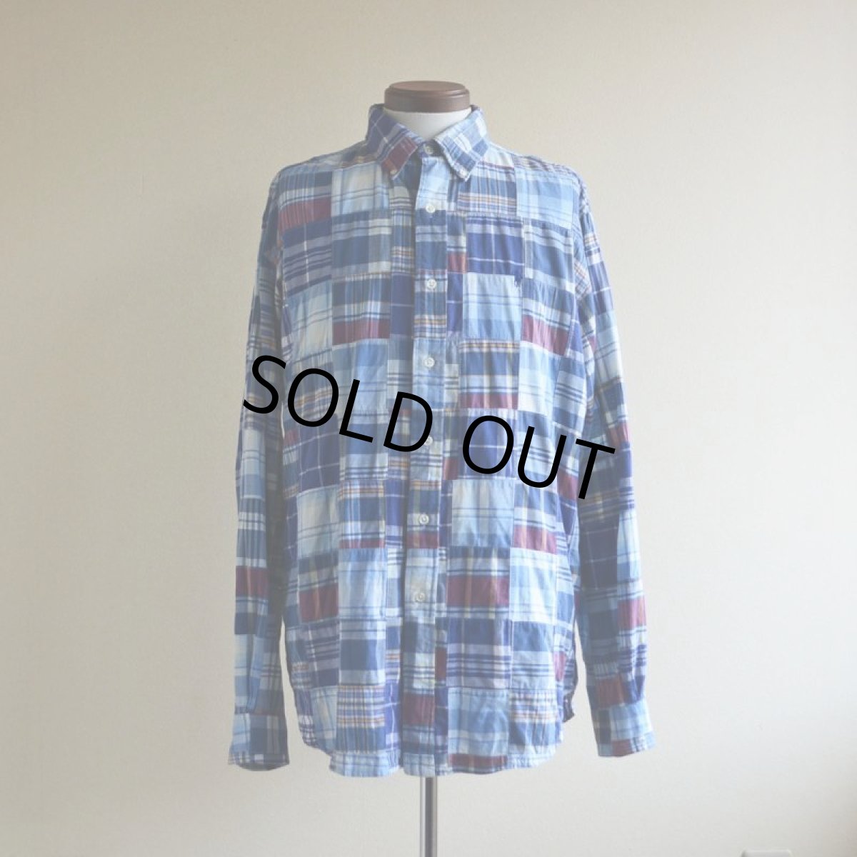 画像1: RalphLauren パッチワークシャツ　 表記L  (1)