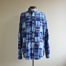 画像1: RalphLauren パッチワークシャツ　 表記L  (1)