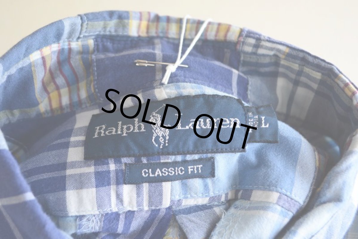 画像5: RalphLauren パッチワークシャツ　 表記L  (5)