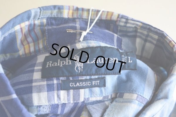 画像5: RalphLauren パッチワークシャツ  表記L