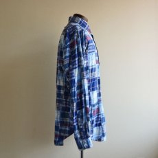 画像2: RalphLauren パッチワークシャツ　 表記L  (2)