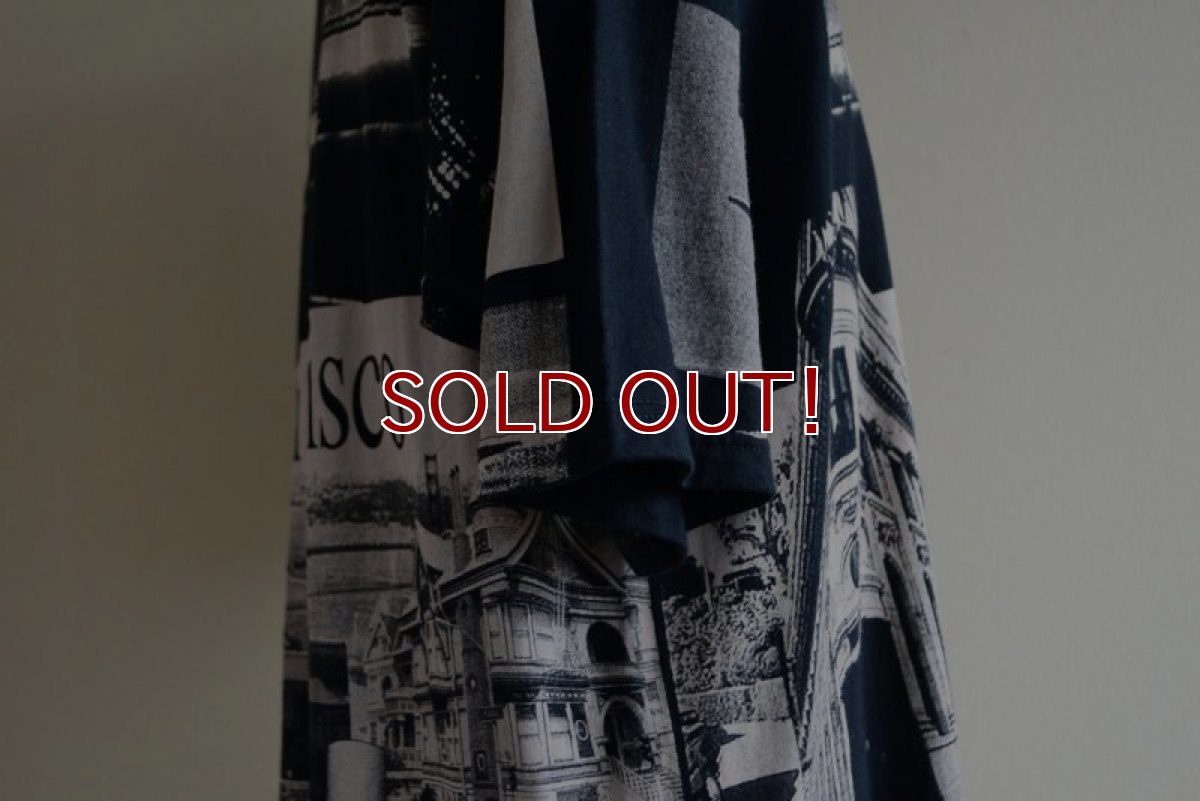 画像11: 1990-00s SAN FRANCISCO 総柄プリントTシャツ　 Edwards Teez　 表記XL  (11)