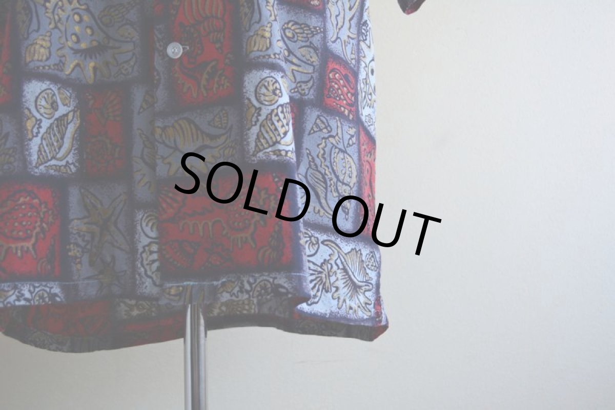 画像10: 1960s La Belle Creole コットンアロハシャツ　 "ビフタネン配色"　 表記L  (10)