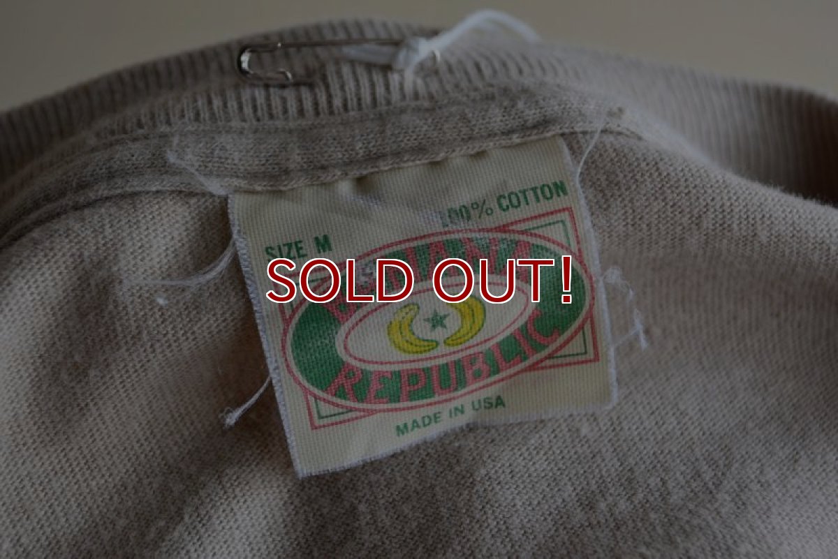 画像5: 1980s BANANA REPUBLIC プリントTシャツ　 MADE IN USA　 表記M  (5)
